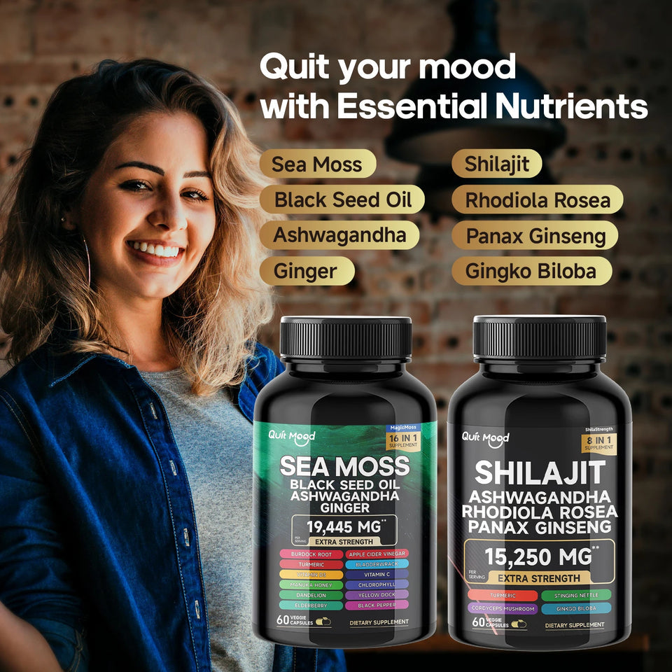KÀLM - Sea Moss + Shilajit Supplement Bundle