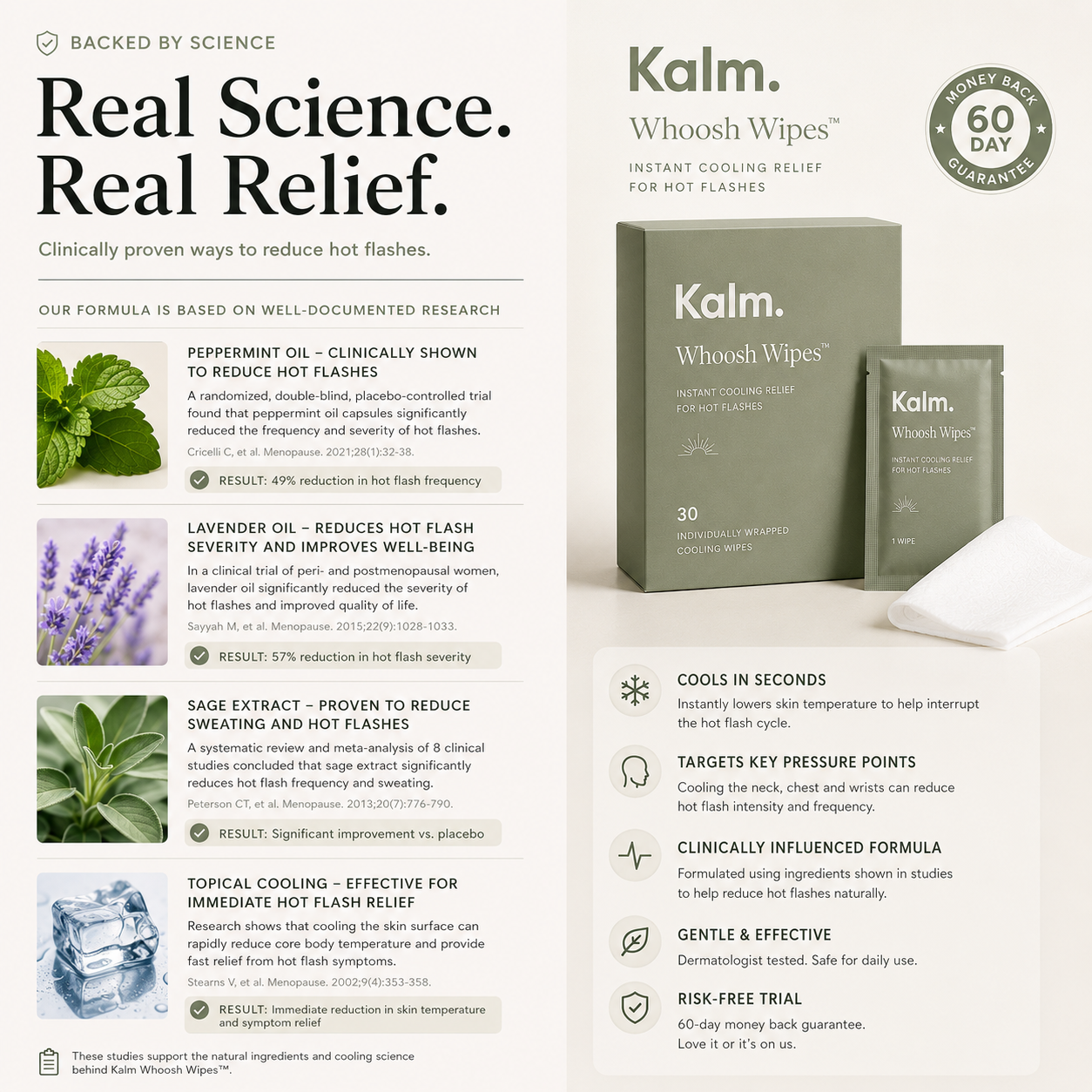 Kalm Whoosh Wipes